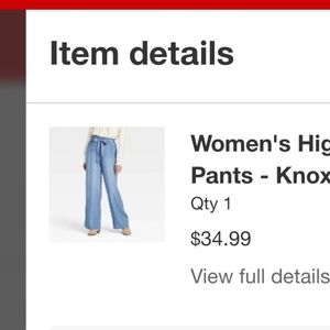 Target brand women's wide leg soft jeans size medium. Knox rose